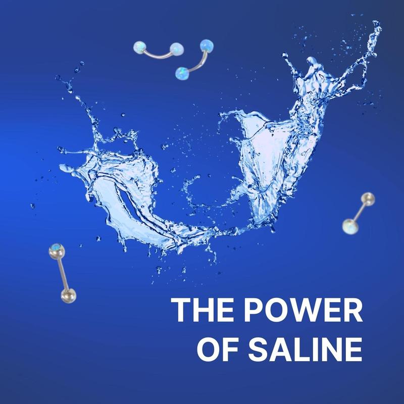 Natural Piercing Aftercare Spray Ear & Nose | Pure Saline Solution | Piercing Bump Treatment | Earring Keloid Removal, 2oz Oral Nozzle