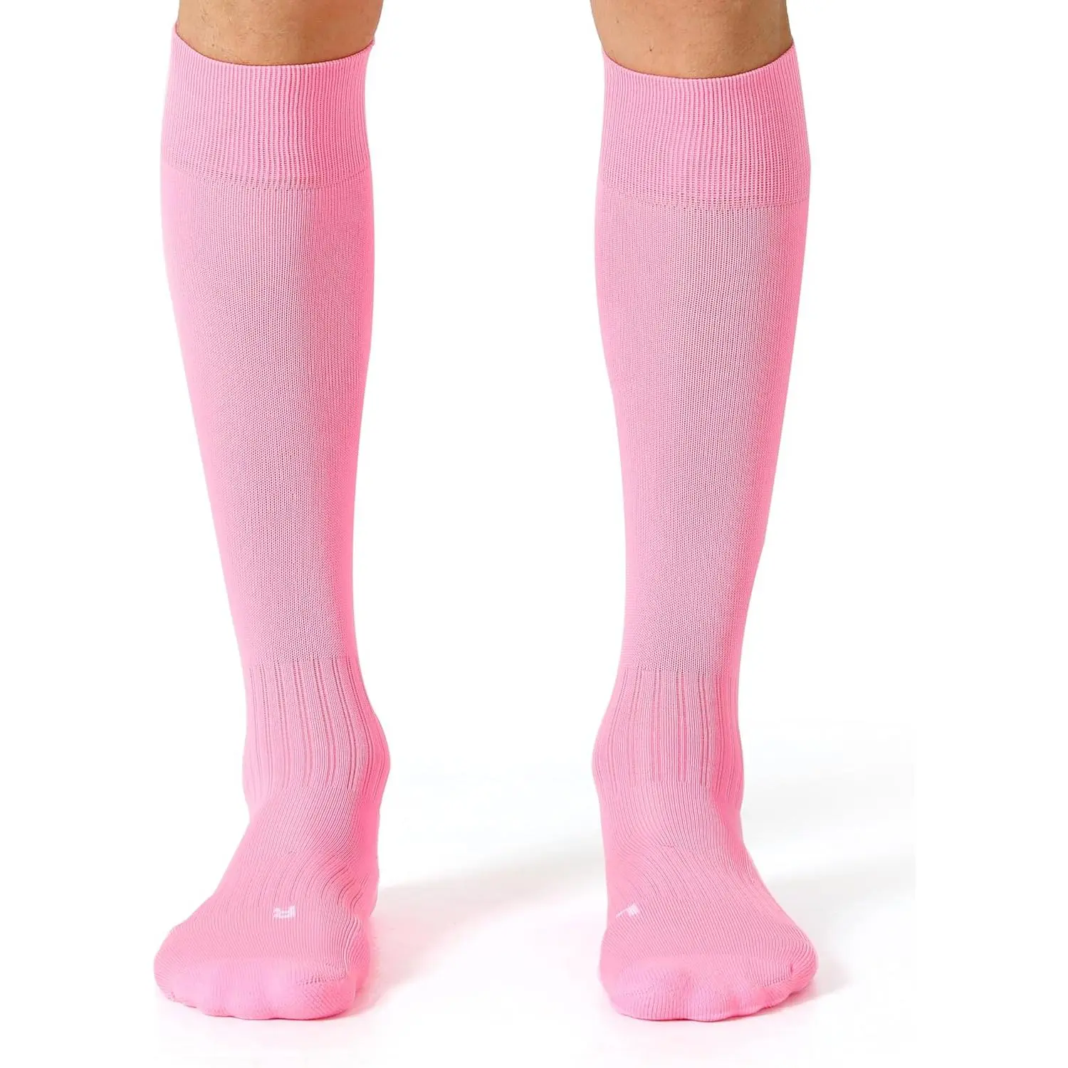 2-3 Pack Compression Knee-High Sports Socks for Youth, Adult - Cheerleader, School Uniform, Casual Clothing Use - Soccer, Softball, Baseball, Squash Compression Stockings, S, Small, Hockey
