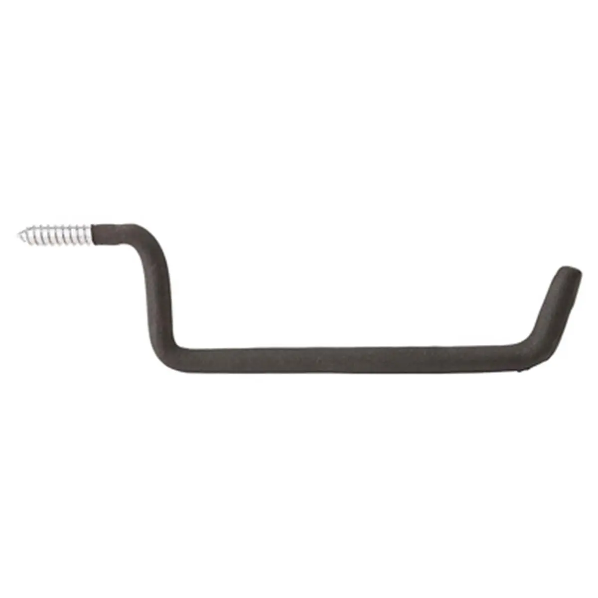 Vinyl Garage Organizer Ladder Hook - 10.687 in, Black, Threaded End