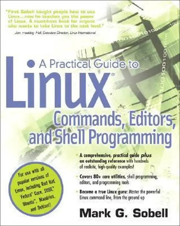 USED Book - A practical Guide To Linux Commands, Editors, And Shell Programming by Mark G. Sobell (Paperback) - english