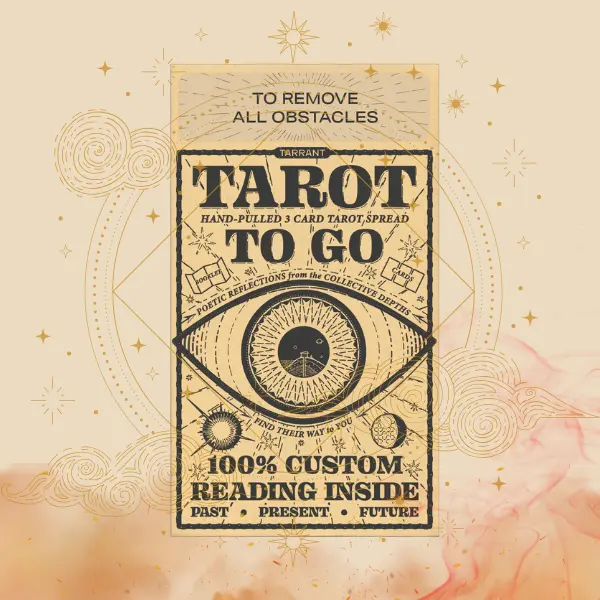 Tarot to Go – Hand-Pulled 3-Card Tarot Spread with 3 Stone Crystal Bundle