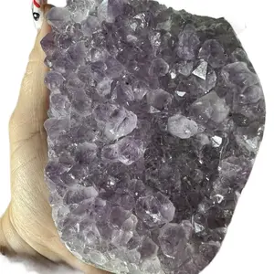 Amethyst Crystal Geode Large Home Decor with Purple Color and Unique Shape, Ideal for Home Decor and Jewelry Making