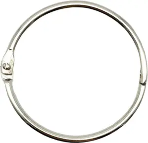 2 Inch (15 Pack) Loose Leaf Binder Book Rings, with Metal Nickel Plated for Key,And Index Cards, for School, Home, or Office, Silver KTOJOY