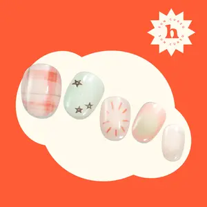 Hey, Seas the Day!- heyhae semi cured gel nail strips, No LED Required