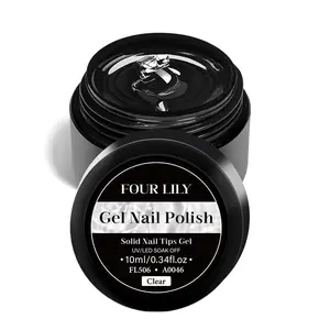 Solid Nail Tips Gel, Quickly Extend Gel Extension Soak Off UV LED Nail Polish Gel, Long Lasting Not Whitish, Modeling Carve & Adhesion Rhinestone Gel, Uv Light Gel for Nail Art