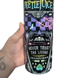 Beetlejuice Tumbler 20oz - Perfect for your Cold Drinks - Bottle, Drinkware Cup