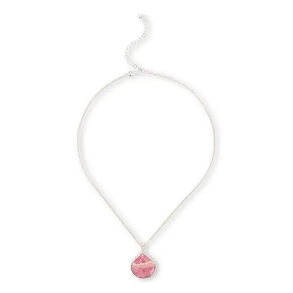 Mine Finds by Jay King Sterling Silver Rhodochrosite or Turquoise Pendant with Chain