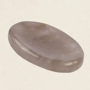 Smoky Quartz Worry Stone, Healing Crystals & Natural Energy Healing Thumb Stone, Perfect Meditation & Spiritual Gift