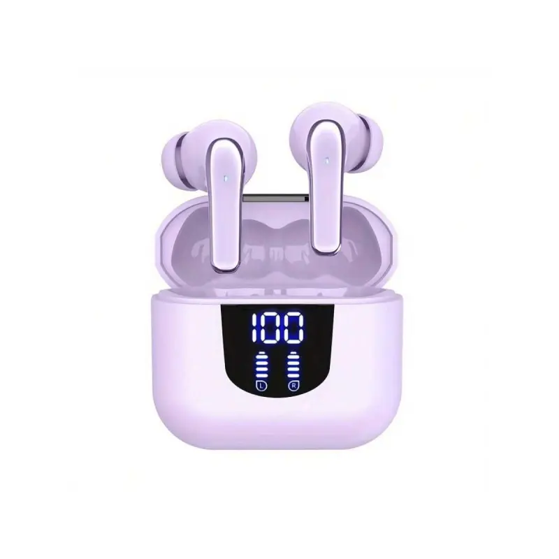 Wireless Earbuds, Wireless Earphones, Portable Earphones, Noise Cancelling Earphones, BT Headphones with 35Hrs Playtime, LED Power Display Charging Case & Intelligent Noise Canceling, Hi-Fi Microphone Headset for iPhone, Android, Laptop, 5.3 Chip