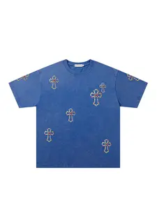 Men Women Summer Casual Fitted Short Sleeve Tee Shirt, Regular Fit Round Neck Plain Print Design, Trendy Daily Wear Top