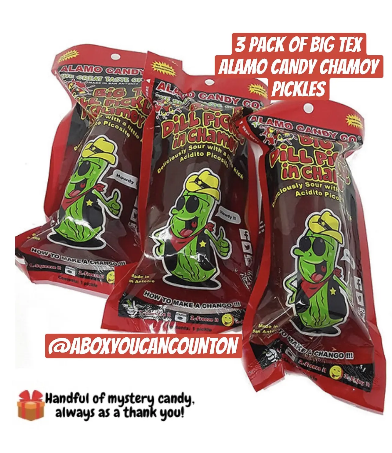 3 Pack of Chamoy Pickles TikTok Viral snack 3 Pack of Chamoy Pickles TikTok Viral snack
