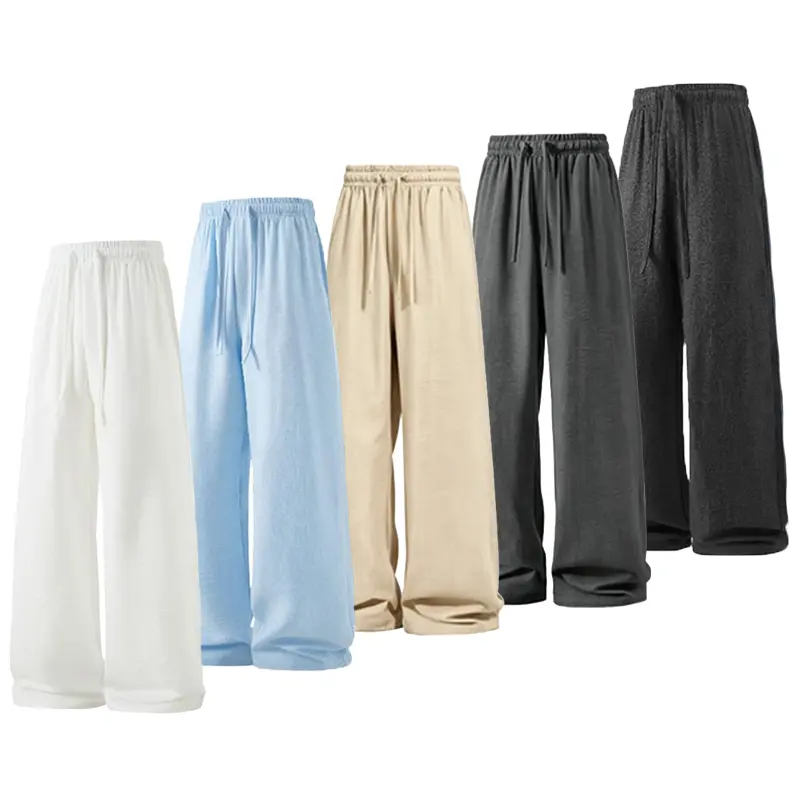 Men’s summer lightweight casual retro pants with a loose fit and tie design—breathable and stylish, suitable for indoor gatherings and outdoor activities. Simple design | Material: 95% linen + 5% polyester; provides a cool feel when worn. Men's Long Pants
