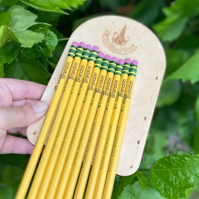 Personalized Engraved Pastel Pencils, Engraved Pencils, Back to School Supplies