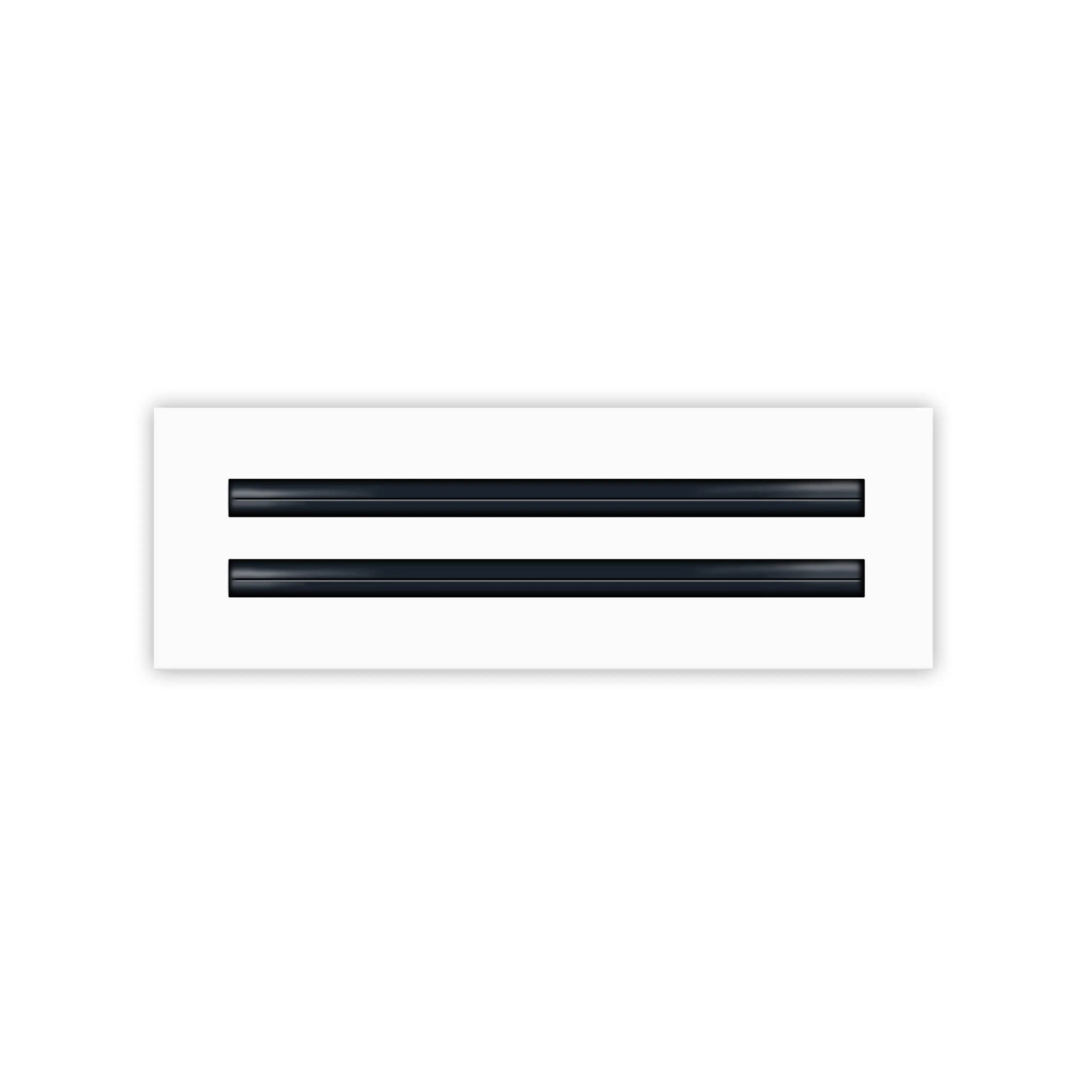 BUILDMART - 12x4 White Modern AC Vent Cover - Decorative Aluminum Air Vent - Standard Linear Slot Diffuser - Heating and Cooling Register Grille for Ceiling, Walls & Floors