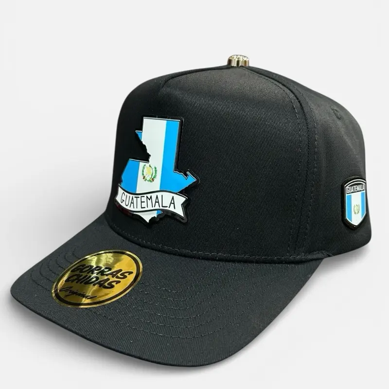 High Quality Unisex Guatemala Logo Plate-Style Snapback Hat - Adjustable Sporty Hats with Suede Visor for Men/Women, High Quality Hat