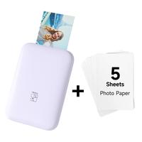 Purple + 5 Sheets Photo Paper