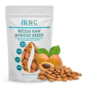Richardson Nutritional Center Fresh Raw Bitter Apricot Seeds (1 LB) 16oz - California Grown Kernels with B Vitamins, Minerals, Protein - Lab Tested, Vegan, No Gluten or GMO