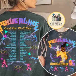 2 Sided Gogofy Movie Powerline Stand Out World Tour Shirt, Magic Land Family Matching Tee, Magic Kingdom, Birthday 2025 Gift