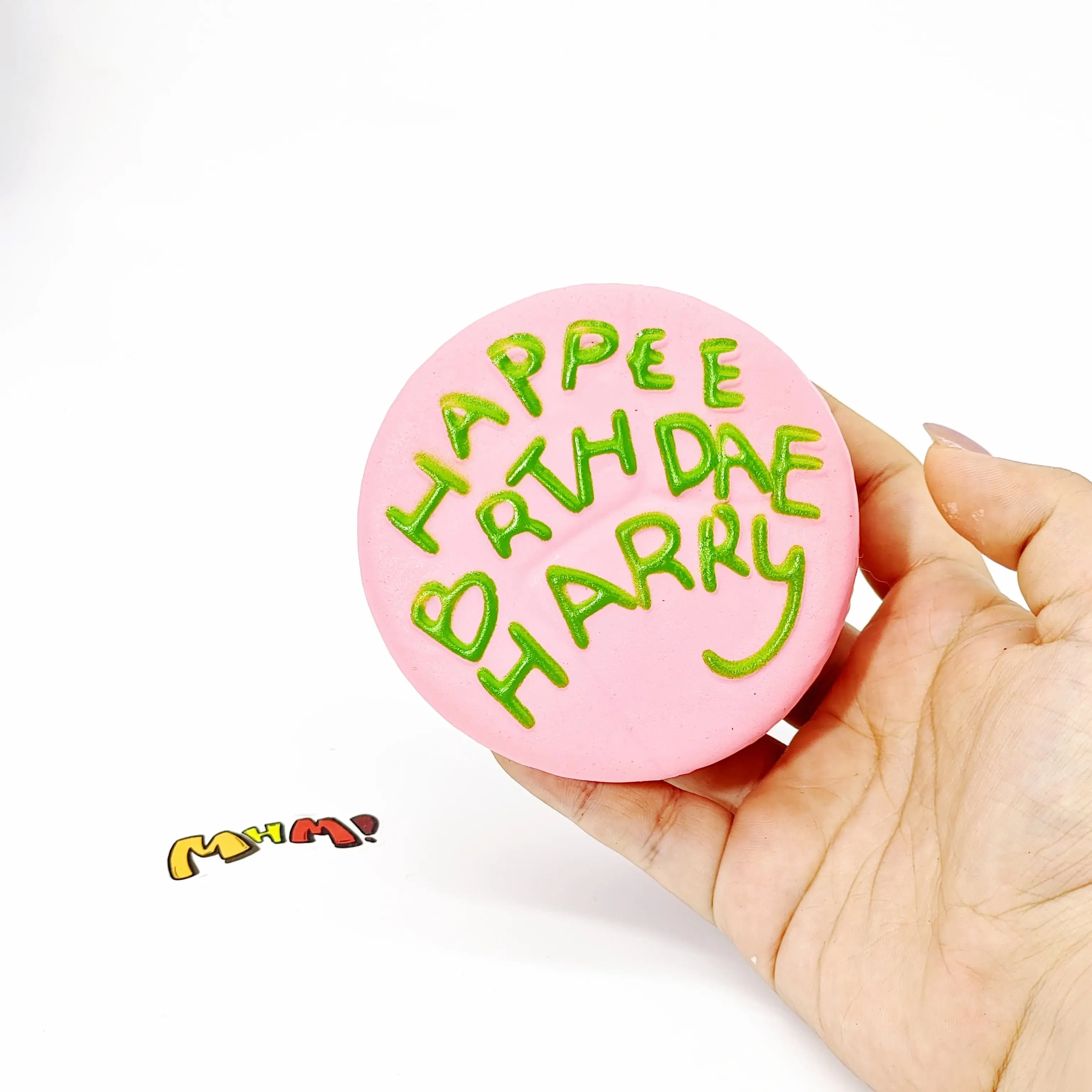 MHM Squishy Cream Cake Sensory Stress Reliever - Adult Slow-Rebound Squishy Sensory Fidgets - Soft Texture Food-Shaped Stress Relief Tool - Creative Gift for Above 12+ Harry Users