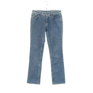 Pre-owned Louis Vuitton Cotton Small Leather Goods Monogram Denim Pants