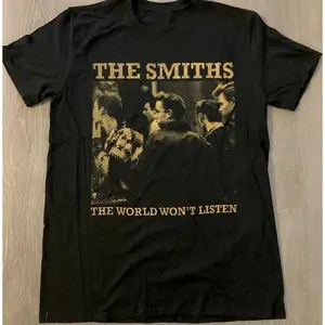 Vintage The Smiths Meat Is Murder Print Short Sleeves Cotton T Shirt Gift for Men Women Unisex T-shirt Summer Fashion Streetwear