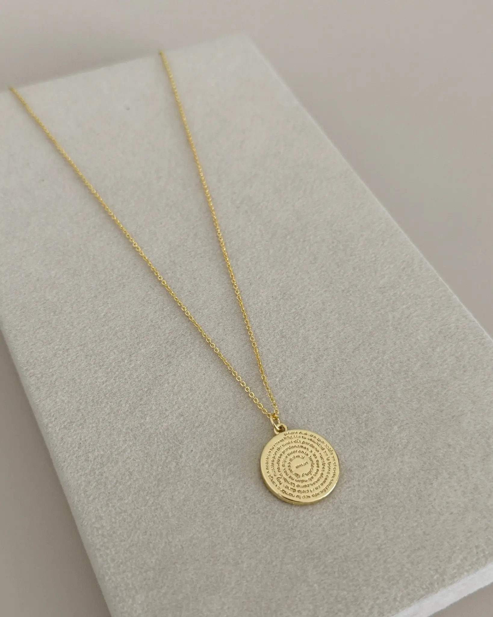 Our Father Medallion Necklace