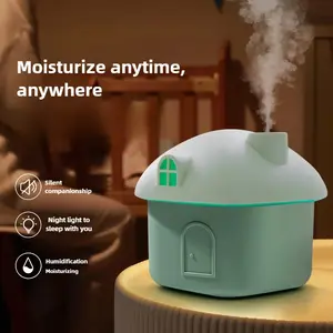 Silent Mini Humidifier USB High Mist Volume, Colorful LED Light, Essential Oil Diffuser, Bedroom Desktop Must-Have, Home Humidity Control, Scent Humidifier