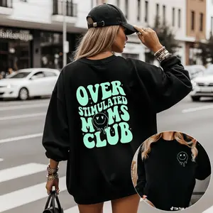 Women's Graphic Long Sleeve Top – Overstimulated Moms Club Funny Shirt