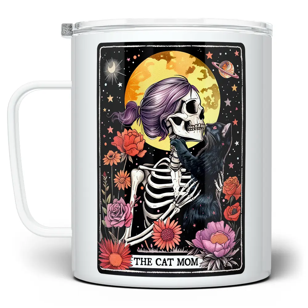 LOFTIPOP The Cat Mom Tarot Card Coffee Mug, Fun Cat Mama Cup, Witchy Mystic Occult Gifts, Designed and Printed in the USA by Loftipop