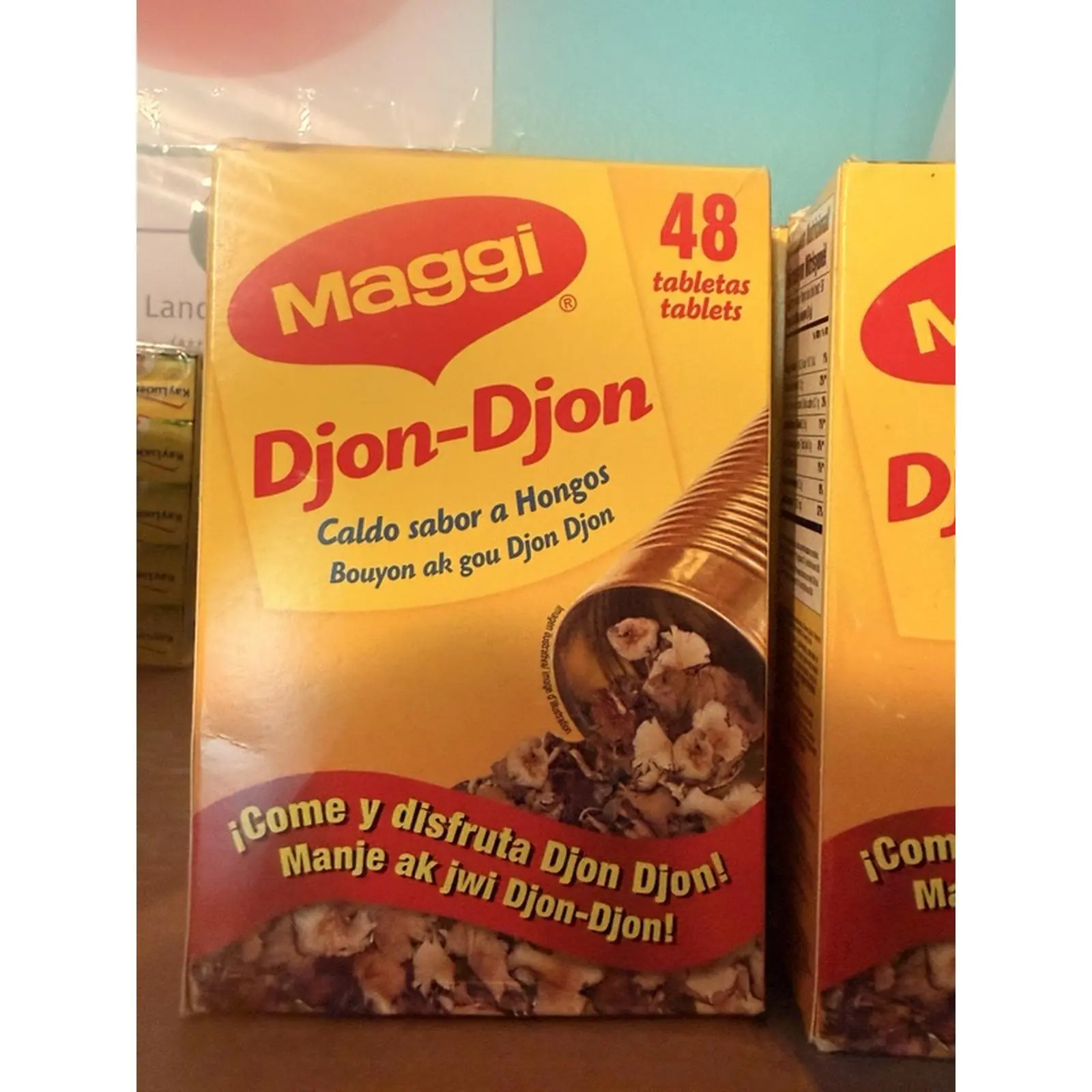 Maggi Djon-Djon 48 Tablets - Rich Mushroom Flavor Bouillon for Authentic Taste