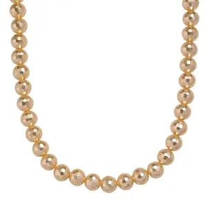 Shop LC Golden Shell Pearl Necklace in Silvertone 20-22 Inches