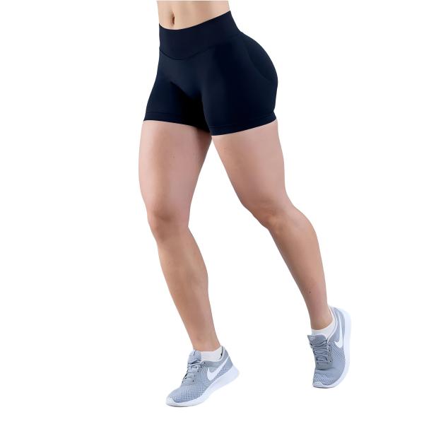 <WITH LOGO> DFYNE Women's athletic shorts - Seamless shaping design with a lift-up feature, suitable for yoga, fitness, cycling, hiking, running, sports, outdoor leisure, and other occasions