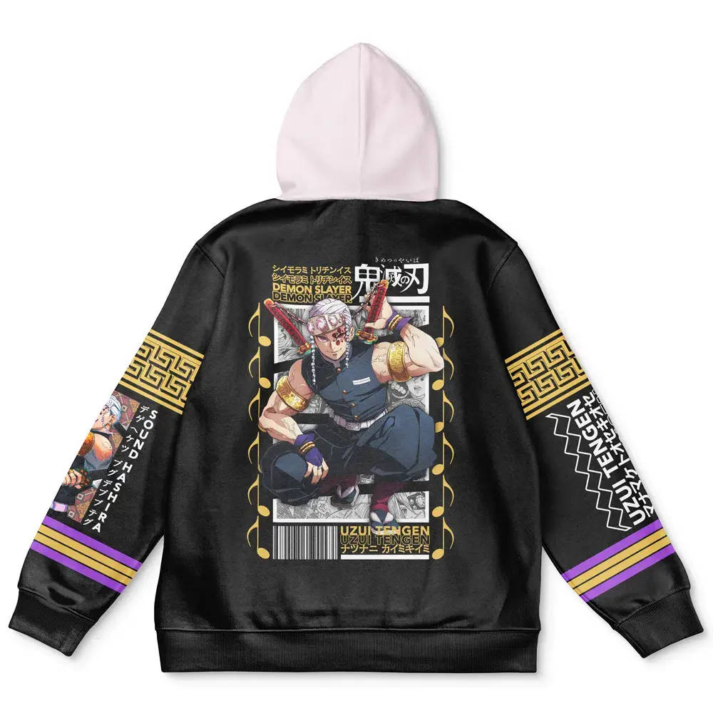 Uzui Tengen Demon Slayer Streetwear Hoodie - Ape Hoodies Japanese Anime Style Zip Up Hooded Sweatshirts Men Women Fashion Y2k Oversized Pullovers