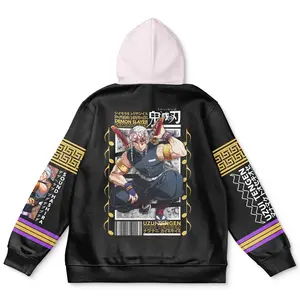 Uzui Tengen Demon Slayer Streetwear Hoodie - Ape Hoodies Japanese Anime Style Zip Up Hooded Sweatshirts Men Women Fashion Y2k Oversized Pullovers