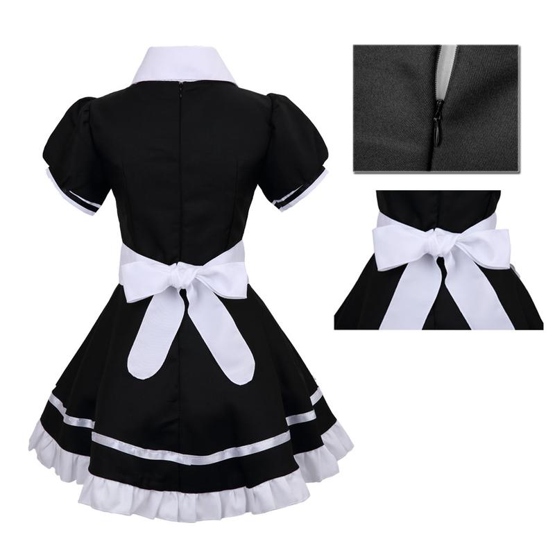 Women's Cosplay French Apron Maid Fancy Dress Costume