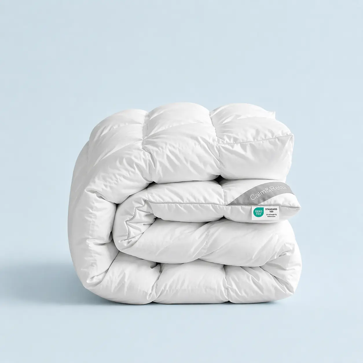 Fluffy Hybrid Weighted Blanket Duvet: 2-in-1 Reversible Fluffy Cotton Design, Breathable 9-Layer Construction Comforter, Machine Washable (48x72in 15lbs)