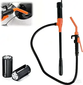 Portable Power Battery Pump Battery Operated Transfer Pumps with Quick Stop Nozzle Water & Fuel Transfer Pump for Gasoline Diesel Oil Gas Water Fish Tank