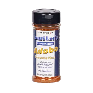 Lauri Lee's Ultra Low Sodium Adobo Seasoning Blend - 2.7 oz. Bottle - Made in USA - So Versatile, Use It On Almost Everything!