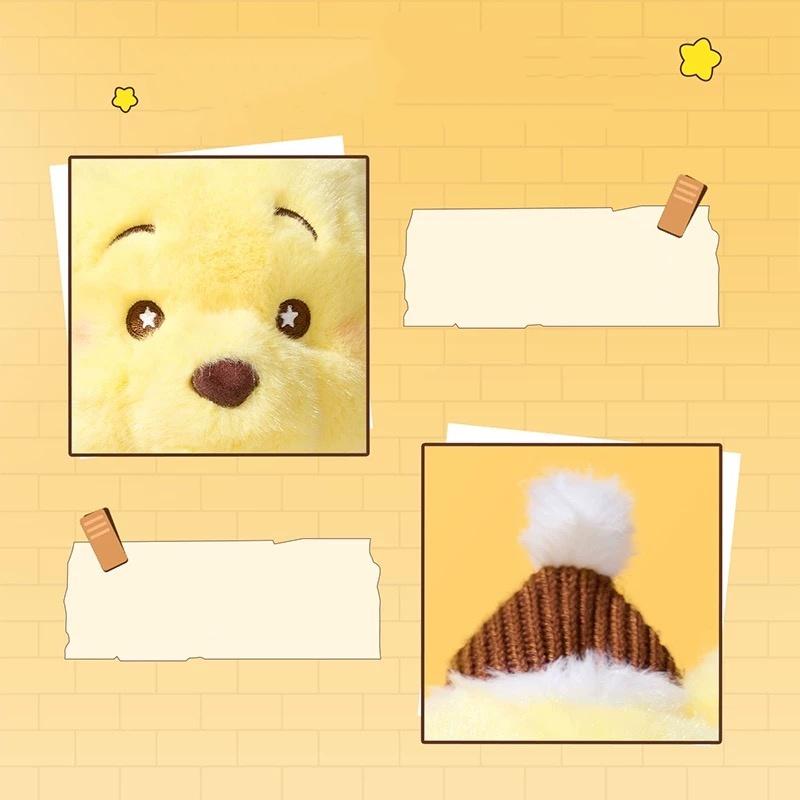 Disney Winnie Pooh Bear Plush Toy,Warm & Cozy Sitting Pose Plushie Pooh Bear Doll, 11.8"X9" Cuddly Soft Plush, Perfect Gift for Kids & Fans,Home & Office Decor,Christmas Gifts,New Year Gifts(1pc)