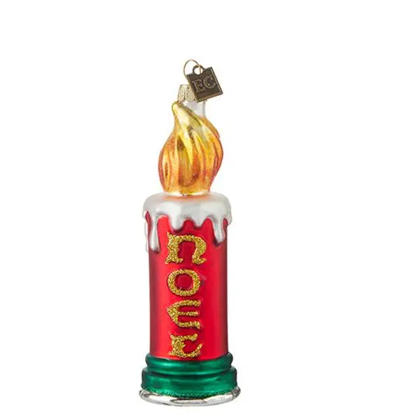 EC 5.5" Noel Candle Ornament 4253146