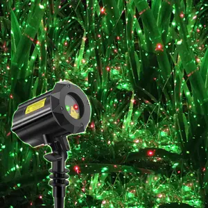 Garden Lights Outdoor Laser Christmas Light Moving Star Projector for Garden, Home (Green Red)