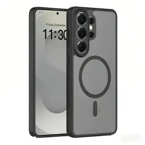 Phone Case: Magnetic Shockproof Phone Case for Samsung Galaxy S26 Ultra S26 Plus S26 S25 S24 Series,Hard Matte PC Material Back, Better Heat Dissipation, High-End Luxury Look, Multiple Colors Available