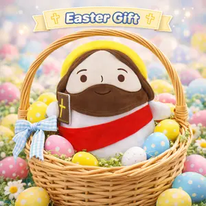 Jesus Plush Toy, 10 Inch Soft and Huggable Stuffed Doll, Religious Easter Gift for Kids and Adults, Baptism, Sunday School