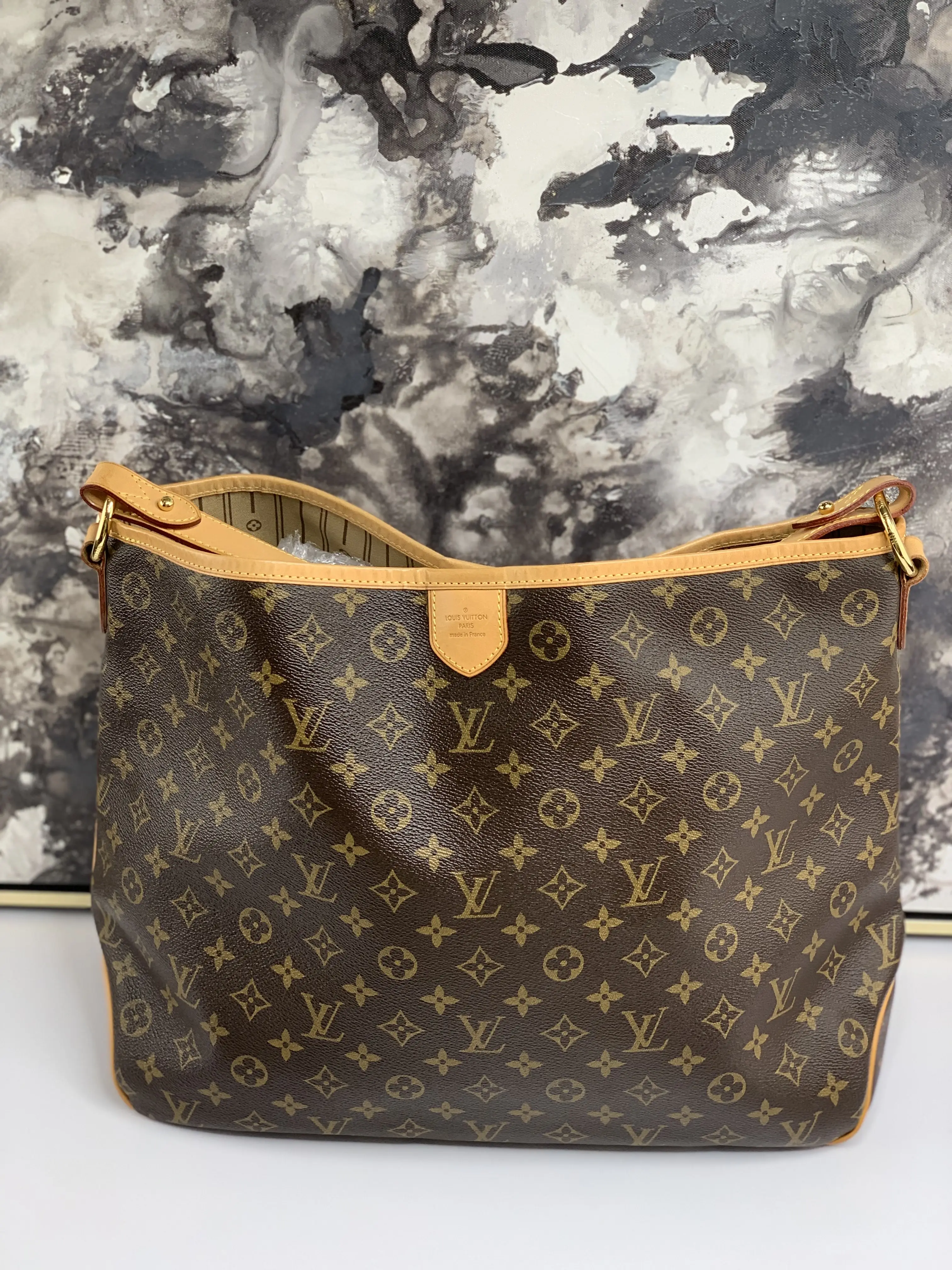 Pre-owned Louis Vuitton canvas tote bags Delightful MM
