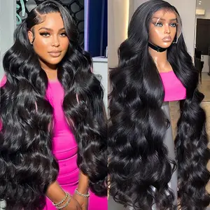 Bling Hair 13x6 13x4 Lace Front Wigs Human Hair Wig 180% Density Body Wave Lace Front Wigs Human Hair Pre Plucked 13x6 HD Lace Frontal Wigs Human Hair for Black Women Glueless Wigs HD Transparent Lace Frontal Wigs Human Hair with Baby Hair