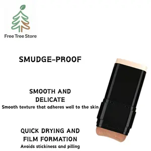 6-color Dual -Ended Concealer Foundation Stick, 2-in-1 Long-Lasting Foundation and Concealer with Brush, Creamy Full Coverage for Dark Circles & Blemishes