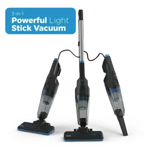 Black + Decker PowerSeries Flex 3-in-1 Stick Vacuum, High-Speed and Versatile Cleaning Solution for Various Surfaces