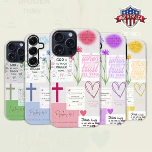 Bible Quotes Phone case for iPhone Samsung 17Pro Max Air 16 15Plus 14 13 12 11 XR XS Galaxy S25 S24 S23 S22 A71 A56 A55 A54 A53 A52 Note20 Ultra cases, Drop-Proof Phone Case Flower Cute Gift for Her.HY11  Compatible with iPhone 17 Air