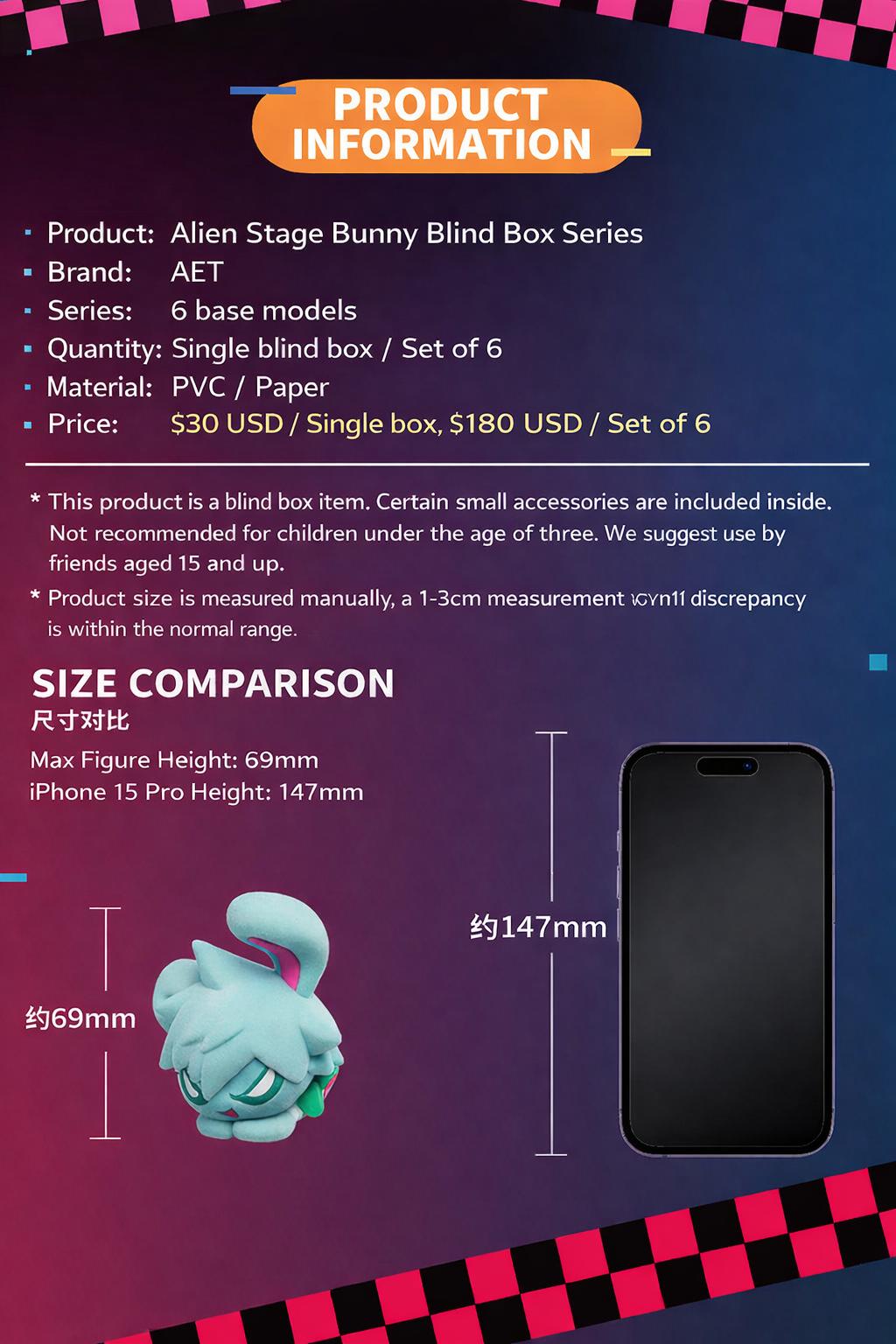 Alien Stage CP Rabbit Series Figures – IvanTill, MiziSua, Hyuluka Couple Mystery Figure Set for Fans & Collectors