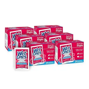 Wet Ones Antibacterial Hand Wipes, Fresh Scent | Individually Wrapped, 24 ct. (6 pack)